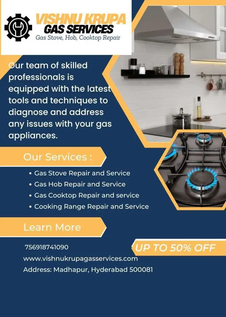 Gas Stove, Gas Hob, Gas Cooktop, Gas Cooking Range Repair and Service in Hyderabad